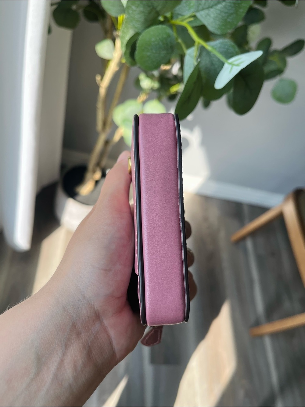 Coach Essential Chain Card Case Peony - Picture 6 of 11